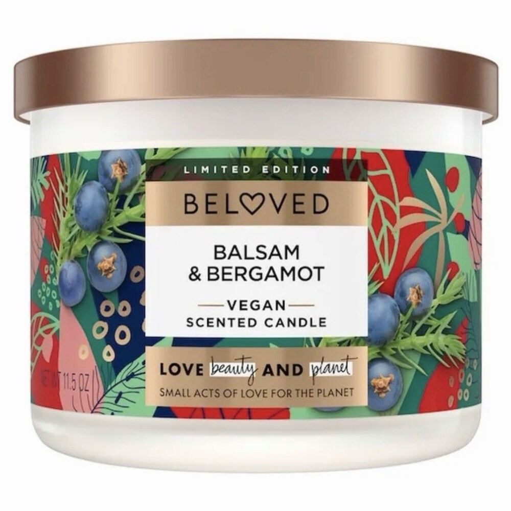 Beloved Balsam & Bergamot 2-Wick Vegan Scented Candle - 11.5oz Limited Edition